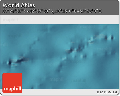 Satellite 3D Map of the Area around 33° 14' 5" S, 50° 13' 30" E
