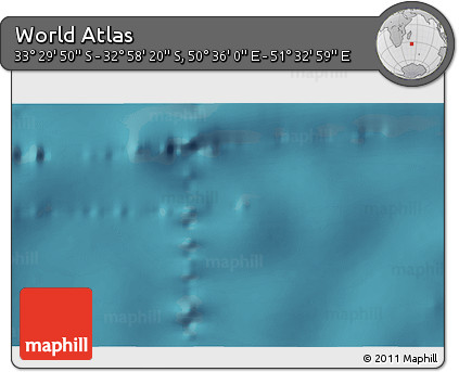 Satellite 3D Map of the Area around 33° 14' 5" S, 51° 4' 30" E