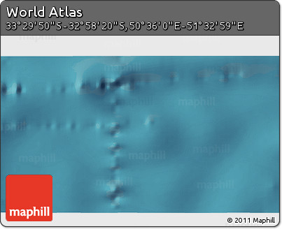 Satellite 3D Map of the Area around 33° 14' 5" S, 51° 4' 30" E