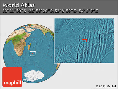 Satellite Location Map of the Area around 33° 14' 5" S, 53° 37' 30" E