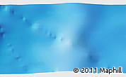 Physical 3D Map of the area around 33° 14' 5" S, 55° 19' 30" E