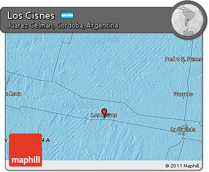 Political 3D Map of Los Cisnes