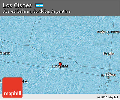 Political 3D Map of Los Cisnes