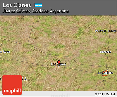 Satellite 3D Map of Los Cisnes