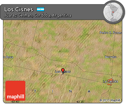 Satellite Map of Los Cisnes