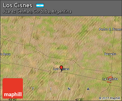 Satellite Map of Los Cisnes