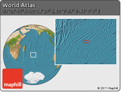 Satellite Location Map of the Area around 33° 14' 5" S, 65° 31' 30" E