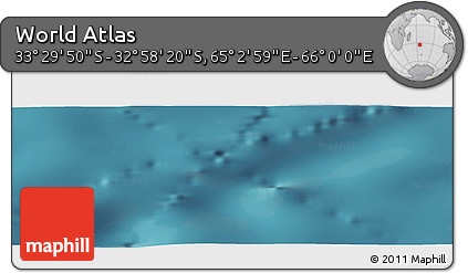 Satellite Panoramic Map of the Area around 33° 14' 5" S, 65° 31' 30" E