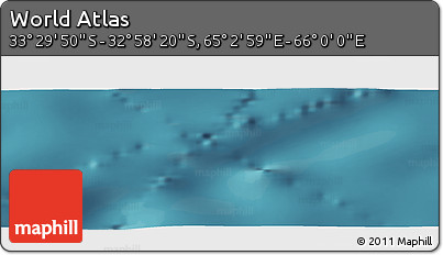 Satellite Panoramic Map of the Area around 33° 14' 5" S, 65° 31' 30" E