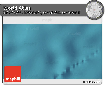 Satellite 3D Map of the Area around 33° 14' 5" S, 66° 22' 30" E
