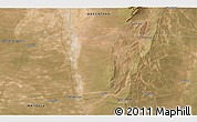 Satellite 3D Map of the area around 33° 14' 5" S, 67° 4' 29" W
