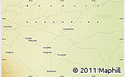 Physical Map of the area around 33° 14' 5" S, 67° 55' 30" W