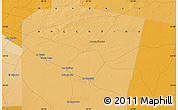 Political Map of the area around 33° 14' 5" S, 67° 55' 30" W