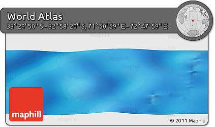 Physical Panoramic Map of the Area around 33° 14' 5" S, 72° 19' 29" E
