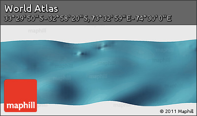Satellite Panoramic Map of the Area around 33° 14' 5" S, 74° 1' 30" E