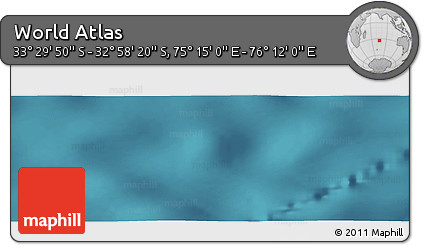 Satellite Panoramic Map of the Area around 33° 14' 5" S, 75° 43' 29" E