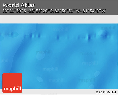 Political 3D Map of the Area around 33° 14' 5" S, 82° 22' 30" W