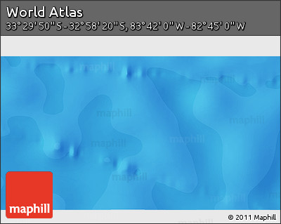 Political 3D Map of the Area around 33° 14' 5" S, 83° 13' 29" W