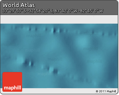 Satellite 3D Map of the Area around 33° 14' 5" S, 83° 13' 29" W
