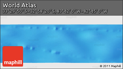 Physical Panoramic Map of the Area around 33° 14' 5" S, 83° 13' 29" W