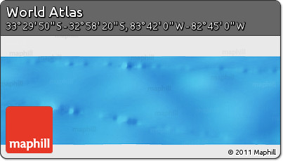 Physical Panoramic Map of the Area around 33° 14' 5" S, 83° 13' 29" W