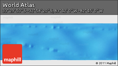 Shaded Relief Panoramic Map of the Area around 33° 14' 5" S, 83° 13' 29" W