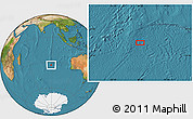 Satellite Location Map of the area around 33° 14' 5" S, 88° 28' 29" E