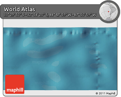 Satellite 3D Map of the Area around 33° 14' 5" S, 88° 19' 29" W