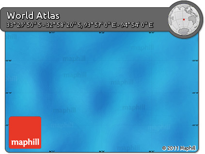 Physical Map of the Area around 33° 14' 5" S, 94° 25' 30" E