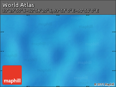 Physical Map of the Area around 33° 14' 5" S, 94° 25' 30" E