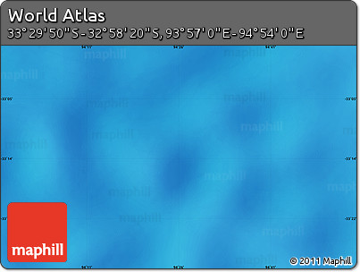 Physical Map of the Area around 33° 14' 5" S, 94° 25' 30" E