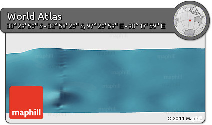 Satellite Panoramic Map of the Area around 33° 14' 5" S, 97° 49' 29" E
