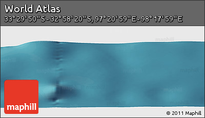 Satellite Panoramic Map of the Area around 33° 14' 5" S, 97° 49' 29" E