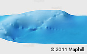 Shaded Relief Panoramic Map of the area around 33° 42' 13" S, 0° 46' 30" W