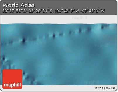 Satellite 3D Map of the Area around 33° 42' 13" S, 100° 13' 29" W