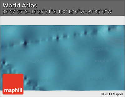 Satellite 3D Map of the Area around 33° 42' 13" S, 100° 13' 29" W