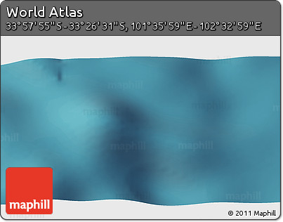 Satellite 3D Map of the Area around 33° 42' 13" S, 102° 4' 29" E