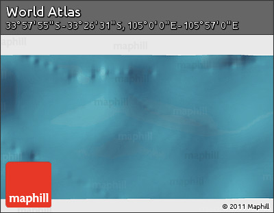 Satellite 3D Map of the Area around 33° 42' 13" S, 105° 28' 29" E