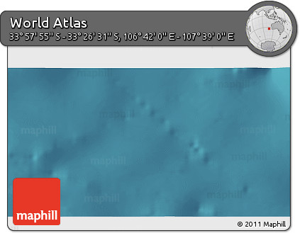 Satellite 3D Map of the Area around 33° 42' 13" S, 107° 10' 30" E