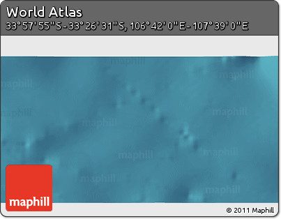 Satellite 3D Map of the Area around 33° 42' 13" S, 107° 10' 30" E