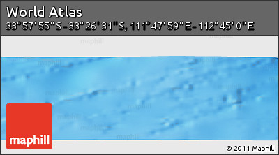 Physical Panoramic Map of the Area around 33° 42' 13" S, 112° 16' 30" E