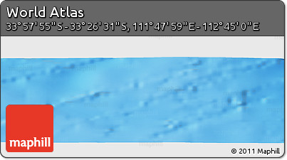 Physical Panoramic Map of the Area around 33° 42' 13" S, 112° 16' 30" E
