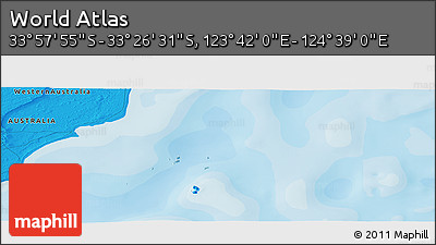 Political Panoramic Map of the Area around 33° 42' 13" S, 124° 10' 30" E