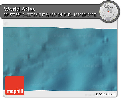 Satellite 3D Map of the Area around 33° 42' 13" S, 125° 52' 30" E