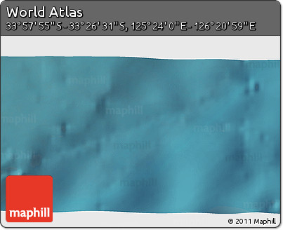 Satellite 3D Map of the Area around 33° 42' 13" S, 125° 52' 30" E