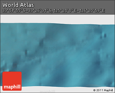 Satellite 3D Map of the Area around 33° 42' 13" S, 125° 52' 30" E