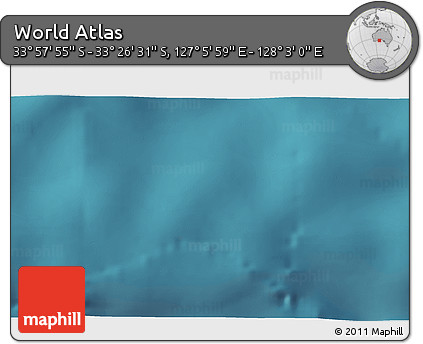 Satellite 3D Map of the Area around 33° 42' 13" S, 127° 34' 30" E