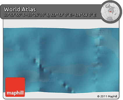 Satellite 3D Map of the Area around 33° 42' 13" S, 128° 25' 30" E