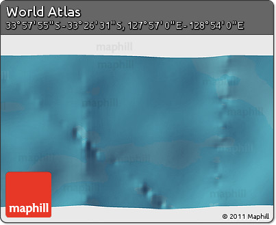 Satellite 3D Map of the Area around 33° 42' 13" S, 128° 25' 30" E