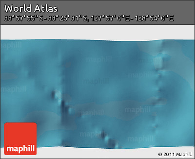 Satellite 3D Map of the Area around 33° 42' 13" S, 128° 25' 30" E